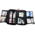 Førstehjælpstaske til boligen med klare plastlommer