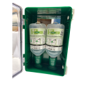 Øjenskyllestation støvtæt med 2 x 500 ml øjenskyl PLUM (Dansk produceret)  - med spejl udløber 12 -2028