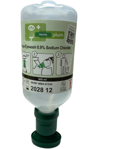 Øjenskyl PLUM 500 ml (Dansk produceret) - Isotonisk saltvand udløber 12-2028